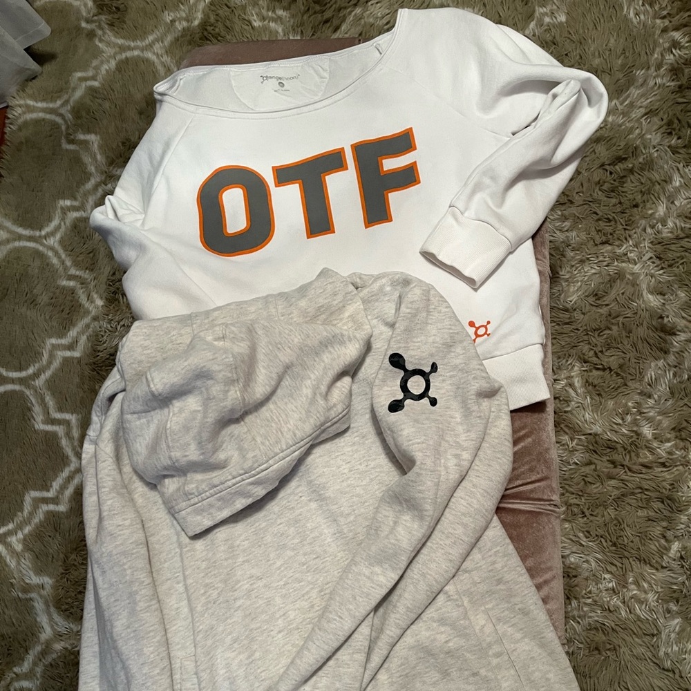 2 Orangetheory sweatshirts
